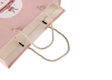 Bolsos de compras rosados del papel del color reutilizables para la promoción/las compras/el regalo proveedor