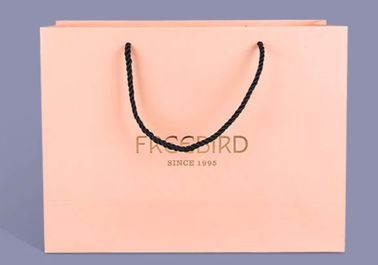comprar Delicado anunció las bolsas de papel impresas, impresión exacta de papel 4C de las bolsas del rosa Fabricación en línea