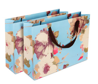 La aduana del diseño delicado imprimió las bolsas de papel/el OEM/el ODM de los bolsos de la mercancía del papel disponible proveedor