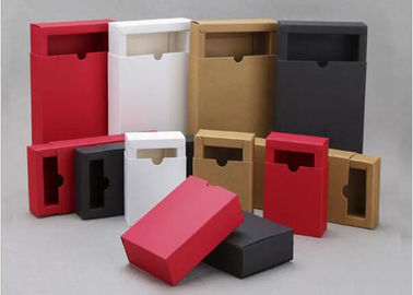 La pequeña caja de regalo rectangular del papel de Kraft, caja del cajón del papel de 350g Kraft modificó color para requisitos particulares proveedor