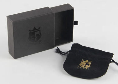 Logotipo reutilizable de empaquetado de Cutsomized de las cajas del regalo de lujo negro del color para la pulsera proveedor