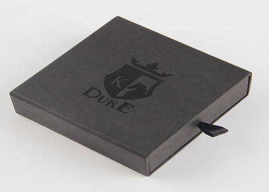 Logotipo reutilizable de empaquetado de Cutsomized de las cajas del regalo de lujo negro del color para la pulsera proveedor