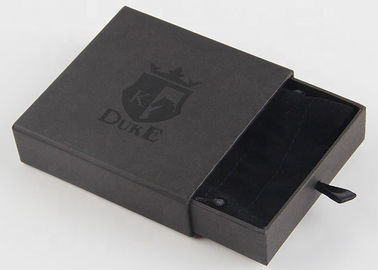 Logotipo reutilizable de empaquetado de Cutsomized de las cajas del regalo de lujo negro del color para la pulsera proveedor