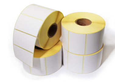 Papel de etiqueta blanco impermeable del rollo del papel de la etiqueta engomada/material de papel inferior de Gration proveedor
