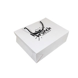 La aduana blanca del color imprimió las bolsas de papel para los cosméticos/perfume/ropa proveedor