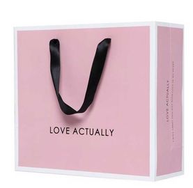 El color rosado personalizó el ODM/al OEM populares de papel de los bolsos de compras disponibles proveedor