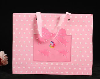 comprar La aduana delicada imprimió las bolsas de papel/las bolsas de papel del rosa para los juguetes/joyería Fabricación en línea