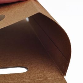 Manija personalizada cortada con tintas de Windowed de la resistencia de rasgón de las bolsas de papel de Brown alta proveedor