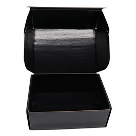 Cajas de envío acanaladas mates recicladas, tamaño acanalado negro de Cutsomized de las cajas proveedor