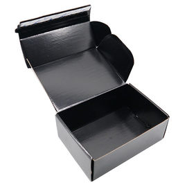 Cajas de envío acanaladas mates recicladas, tamaño acanalado negro de Cutsomized de las cajas proveedor