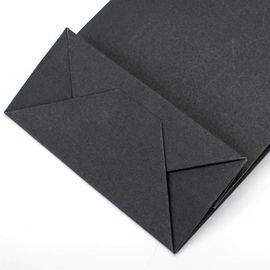 Bolsos impresos personalizados con las manijas, bolsas de la cartulina de papel negras proveedor