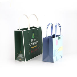 Peso modificado para requisitos particulares biodegradable de empaquetado de los bolsos del regalo del papel popular para la Navidad proveedor