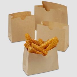Bolsos de la comida del papel de Brown/tipo reforzado grasa de los sacos del bocado del papel de Kraft resistente proveedor