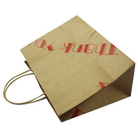 Bolsas de papel modificadas para requisitos particulares de Kraft del tamaño para las promociones/los regalos/los anuncios proveedor