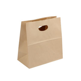 La aduana disponible de las bolsas de papel de Kraft de la categoría alimenticia impresa fortalece firmemente la manija proveedor