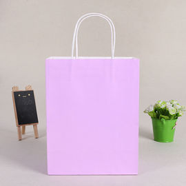 Respetuoso del medio ambiente reciclable coloreada sólido de las bolsas de papel de Kraft para hacer compras proveedor
