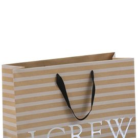 los bolsos de compras del papel de 250gsm Brown, las bolsas de papel comerciales despejan el pliegue proveedor