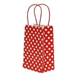 Las bolsas impresas aduana del modelo de rejilla, regalo del papel de Brown empaquetan la talla 16 X 8 x 22 cm proveedor