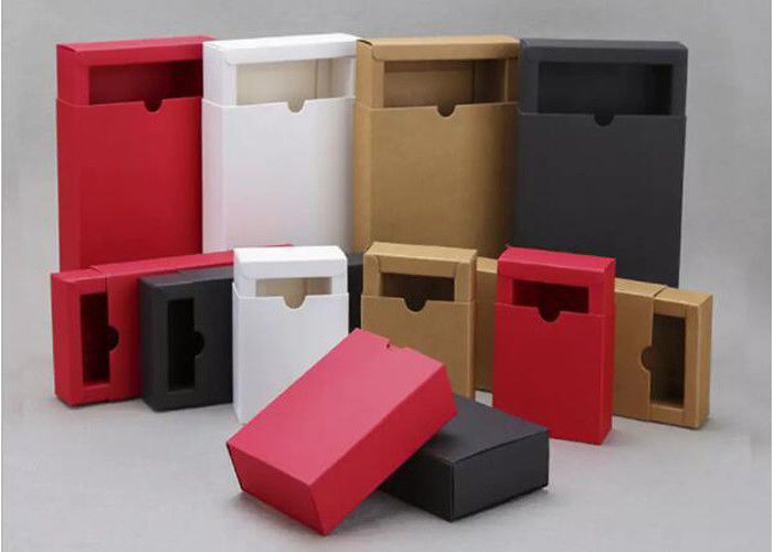 La pequeña caja de regalo rectangular del papel de Kraft, caja del cajón del papel de 350g Kraft modificó color para requisitos particulares proveedor