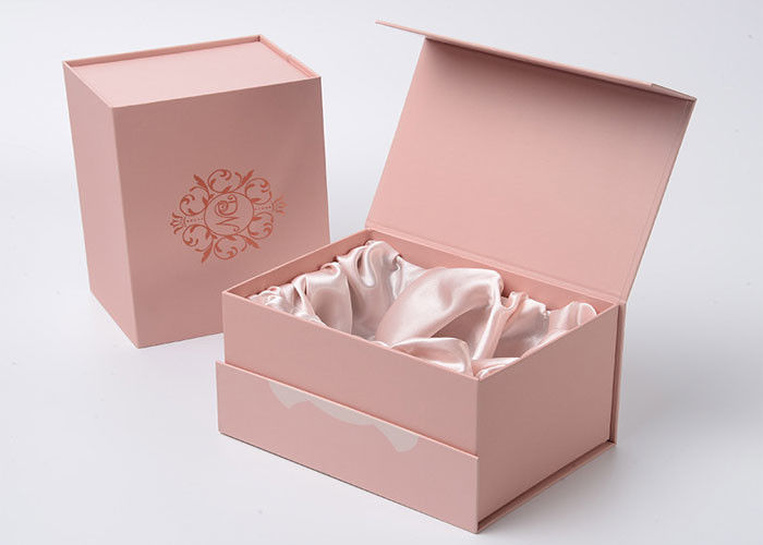 Caja de regalo rosada hermosa hecha a mano, reciclable simple magnético de la caja de papel proveedor