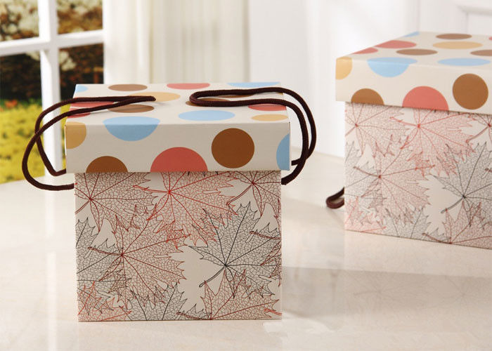 Cargue la caja de regalo grande de 300g Kraft, cajas de empaquetado del bocado con la manija de la cuerda proveedor