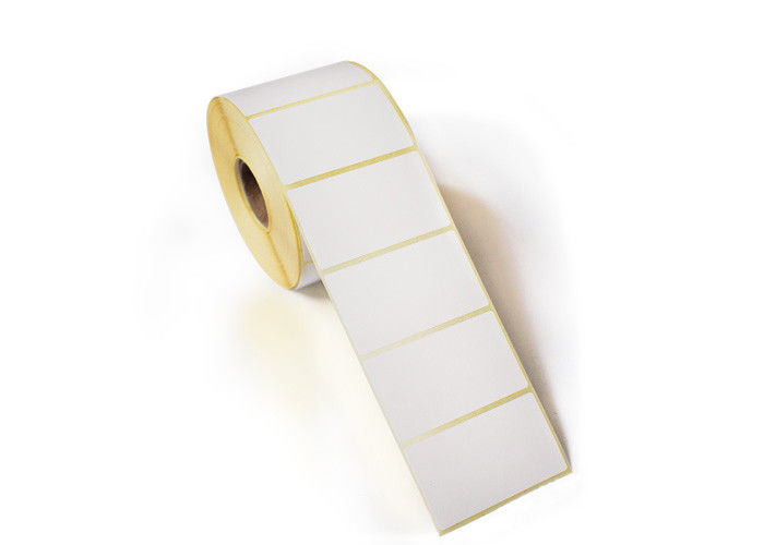 Papel de etiqueta blanco impermeable del rollo del papel de la etiqueta engomada/material de papel inferior de Gration proveedor