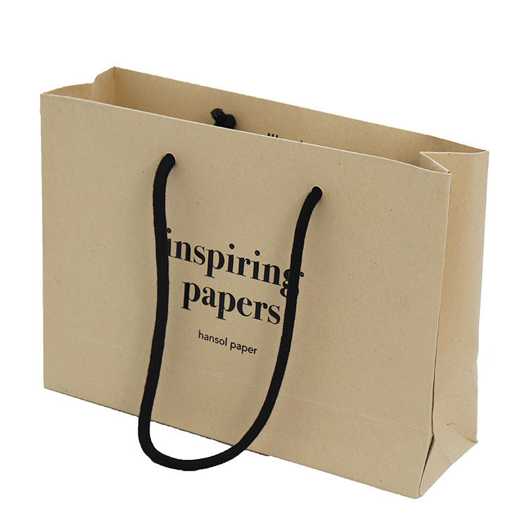 Material durable de papel impreso aduana biodegradable del papel de Kraft de los bolsos de compras proveedor