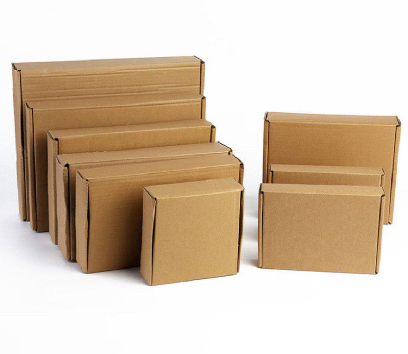 Caja del cartón de Brown del papel de Kraft, grueso acanalado de encargo 0.23m m de las cajas proveedor