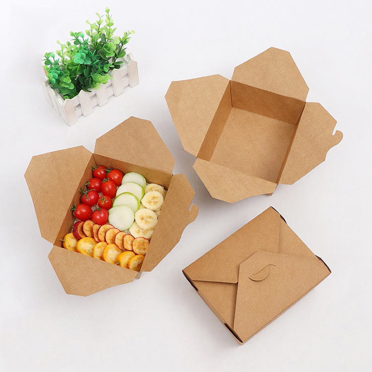 La comida para llevar plegable encajona el diverso tamaño de la protección del medio ambiente disponible proveedor