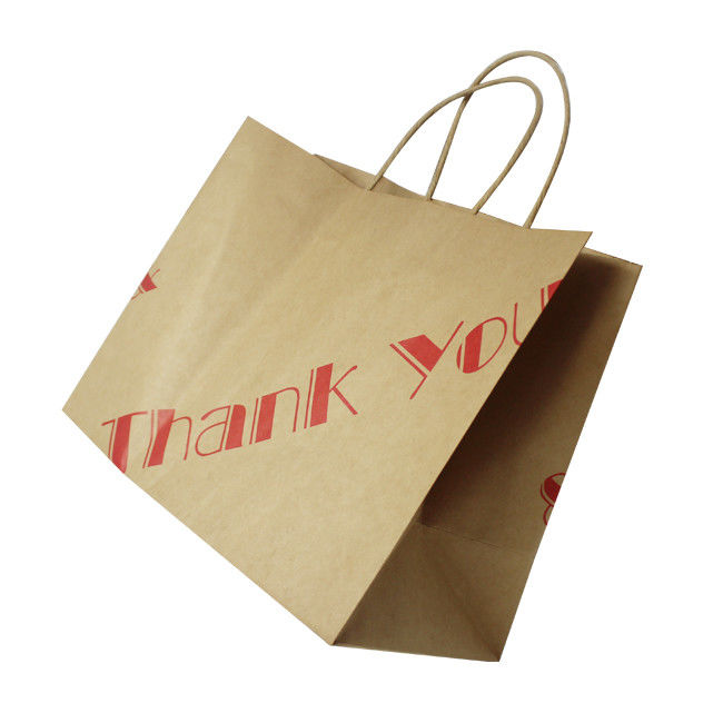 Bolsas de papel modificadas para requisitos particulares de Kraft del tamaño para las promociones/los regalos/los anuncios proveedor