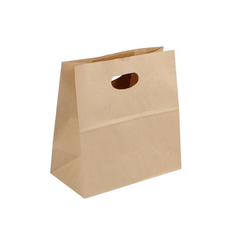 La aduana disponible de las bolsas de papel de Kraft de la categoría alimenticia impresa fortalece firmemente la manija proveedor
