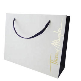 Good price El negocio imprimió las bolsas de papel de Kraft con final superficial de sellado caliente del oro en línea