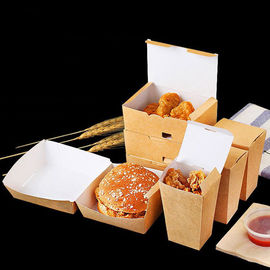 Good price Diseño material plegable del agujero de respiradero del papel de Kraft de las cajas del Takeaway del pollo frito en línea